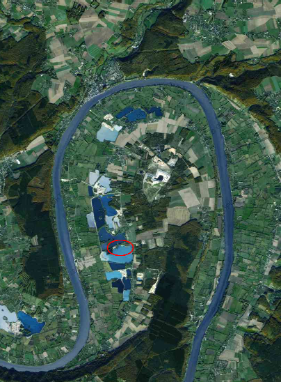  Snipe: Anneville sur Seine - Plan d'eau (extrait de GeoPortail) 