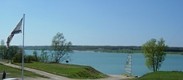 Vue du plan d'eau